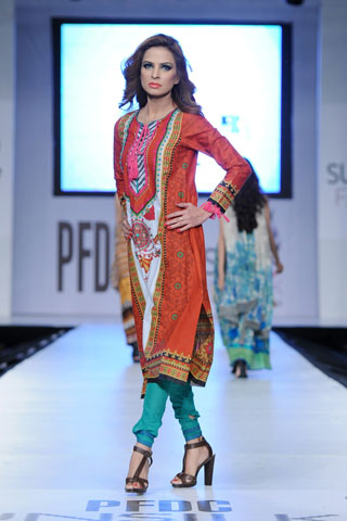 Fouzia at PFDC Sunsilk Fashion Week 2012 Day 2