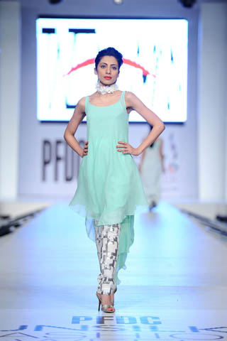 Tazeen Hassan at PFDC Sunsilk Fashion Week 2012 Day 1