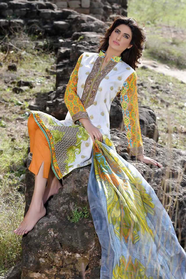 Spring Summer 2015 Lawn Al-Zohaib Textiles Collection