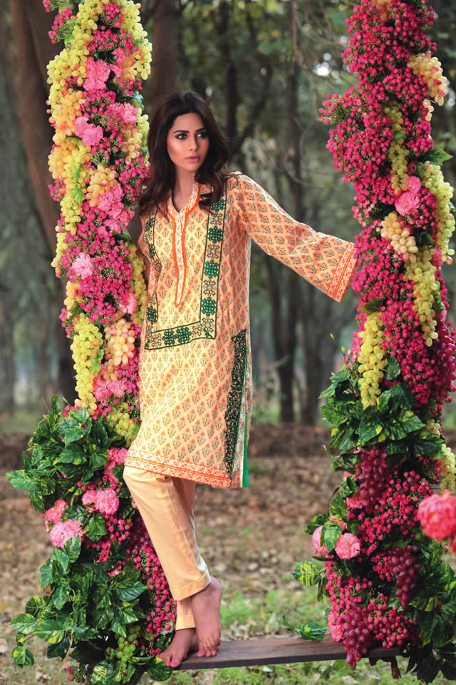 Latest Collection by SNM Lawn 2015 Spring Summer