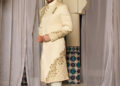 Off-White Embroidered Sherwani 1